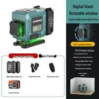 High-Brightness 16-Line Green Laser Level with Auto Precision and Wall Mount