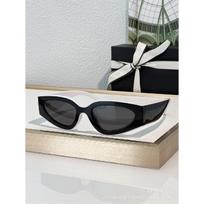 New panda sunglasses, cat-eye black and white sunglasses, slimming and face-covering, recommended by internet celebrities, trendy glasses Black and white without b