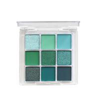 Žali akių šešėliai 9 spalvų Avocado Color Stage Makeup Pearlescent Matte Devynių kvadratų spalvų akių šešėlių paletė