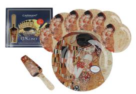Zestaw Patera I 6 Talerzyków Gustav Klimt Pocałunek Sztuka Prezent