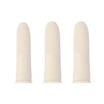 100pcs Wear Resistant Rubber Finger Cover Disposable Soft Latex Finger Cots Orange Anti-Static Non-slip Gloves Nail Industry