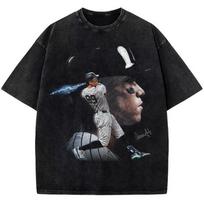 Aaron Judge New York Custom Comic Style Baseball Custom Graphic TShirt XL