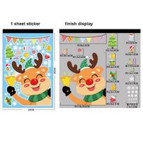 Christmas Decoration Window Stickers Santa Claus Christmas Tree Sticker Xmas Decoration Glass Door Decals Window Clings Stickers as picture show
