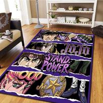 JoJo's Bizarre Adventure Carpet for Living Room Bedroom, Home Decor Cool Movie Mat & Play Floor Rug -HE74 60x90cm
