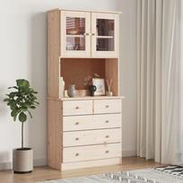 Vidaxl Kredens Alta, 77X35X165 Cm, Lite Drewno Sosnowe