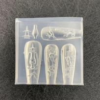 Silicone Bows Ribbon 3D Nail Art Mold Sweet Butterfly Rose Flower DIY Manicure Decoration Template