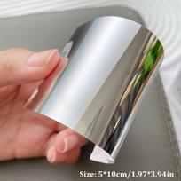 Ultra-Thin Mirror Nail Stickers Self-Adhesive Cuttable Decals DIY Press On Nail Patch Manicure Accessories