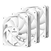 upHere 120mm PC Case Fan, 4-pin Connector, PWM, Silent, High Performance, 3-Pack [NT12044-3]