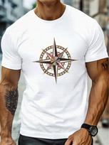 Unisex's Casual Sports T-Shirt | Front Printed Round Neck Short Sleeved Top XXL