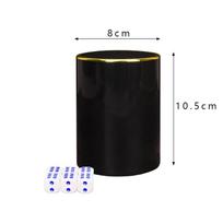 Premium Personalized Dice Cup Set: Trendy Bar Shaker with Colorful Dice, Perfect for Games and Competitions