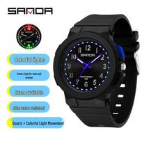 Kids' Exam Party Watch: Seven-Color Light, Simple Quartz, Waterproof