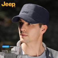JEEP Men's Flat Top Cotton Baseball Cap One Size pilka