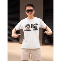 Vic Reeves & Bob Mortimer Dr. Shakamoto T-Shirt - White Featuring a Black Print from The TV Show, Designed with an Iconic Character, Perfect for S