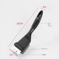 8-Inch Heavy-Duty Grill Brush - Stainless Steel Wire Extra Strong Cleaning Brush For Outdoor And Home Cooking Tools!