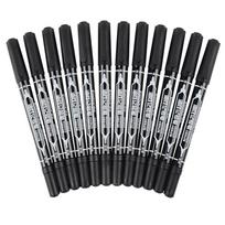 Comix MK804 Dual-Tip Marker Pen juoda