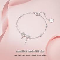 Fanci Butterfly Dream Silver Bowknot Bracelet