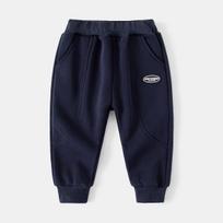 Boys Fleece Jogger Pants Winter Casual Sweatpants Elastic Waist Sports Trousers for Kids 90cm