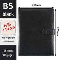 SHEN SHI B5/16K 9-Hole Refillable Business Notebook