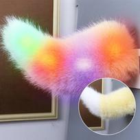 Rechargeable Sound Activated Moving Tail Fluffy Plush Plush Wagging Tail  Automotive Decor Style 3