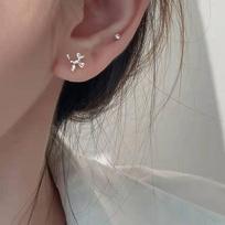 Beixi S925 Sterling Silver Balloon Dog Stud Earrings - Simple, Fashionable Mini Design for Women