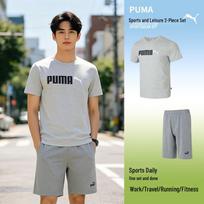 Puma Men's Short Sleeve & Shorts Running Set M