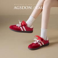 Agsdon Women's Platform German Trainer Shoes 37
