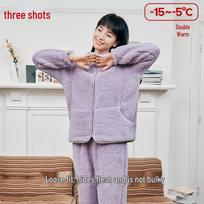 Women's Lamb Fleece Hooded Pajama Set XL