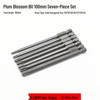 Langsaizebo 100mm Magnetic Torx Hex Screwdriver Bit 7-Piece Set