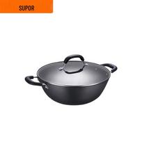SUPOR 36cm Cast Iron Deep Stir-fry Wok