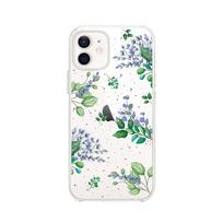 Etui Do Iphone 12 Mini Przeźroczyste, Silikonowe Flexi, Fioletowe Kwiatki