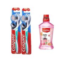 Colgate Triple Action Toothpaste & Fresh Fruit Mouthwash Set