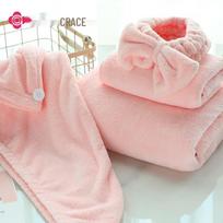 Grace Jieliya Cloud Soft Coral Fleece Bath Towel Set