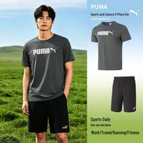 PUMA Men's Short Sleeve & Shorts Sportswear Set S