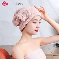 Quick-Dry Coral Fleece Hair Towel Cap