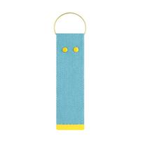 Colorful Ribbon Rope Keychain Korean Style DIY Blank Canva Strap Keychain Lanyard  Bag Charms žalsvai mėlyna/geltona