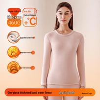 Women's Fleece-Lined Thermal Underwear Set - High Elasticity, Heat-Generating Material for Winter Layering M (90-105 lbs)