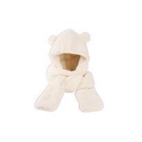 Earmuffs Bear Ear Plush Beanie Thickened Fleece Scarves Hat Plush Scarf Hat Gloves  Girl