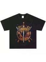 2025 Ensiferum Band Rock American Vintage T-Shirt Street Hip Hop Short Sleeve VINTAGE High Quality Luxury Brand Selling Popular S