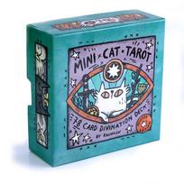 8,5*8,5 cm Mini Cat Tarot Popieriniai kortų žaidimai