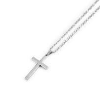 Hip Hop Cross pakabučiai kaklo papuošalai vyrams Moterų madinga auksinė Figaro grandinėlė 316L nerūdijančio plieno Christian Choker papuošalai 50cm