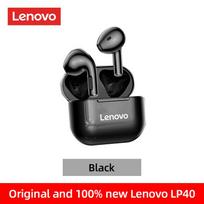Originalios Lenovo LP40 TWS belaidės ausinės triukšmo mažinimo žemųjų dažnių jutiklinis valdymas Bluetooth ausinės juoda