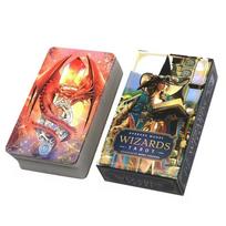 „Wizards Taro“ kortų kaladė. 78 „Tarot“ kortų kaladės angliška versija. Žaislų būrimo ir laimės žaidimas.