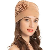 Moteriška turbaninė kepurė su gėle, chemo galvos apdangalas, elastinė galvos juosta One Size