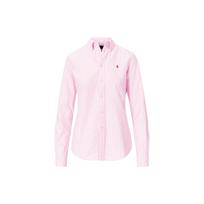 Polo Ralph Lauren Ss22 Cotton Button-Down Collar Striped Long Sleeve Shirt Women shirts Pink 211743355-005 M