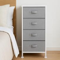 Audinio 4 stalčių laikymo organizatorius spintai, baltas, 30G x 46,5I x 94A cm 30D x 46.5L x 94H cm