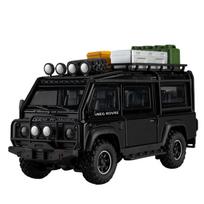Su pagrindu 1/32 Land Rover Defender visureigio metalinis modelis kemperis Vaikams skirta žaislinė mašinėlė Berniuko dovana Papuošalai