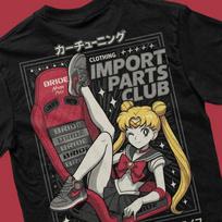 Anime Tuning Mars Retro NOS Manga Įkvėpti Marškinėliai Animaciniai Paveiksliukai Japonija JDM GTR Supra S