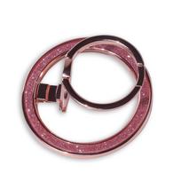 MagSafe Magnetic Phone Ring Holder Stand - Double Ring Glitter Zinc Alloy Desktop Stand