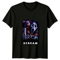 Rėkti (1996 m) Filmo plakato įkvėpti marškinėliai Retro marškinėliai Unisex S