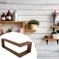 Kampinė sieninė lentyna 90 laipsnių knygų lentyna Daugiafunkcinis dekoratyvinis medinis tvirtinamas laikymo stovas skirtas 1PC
